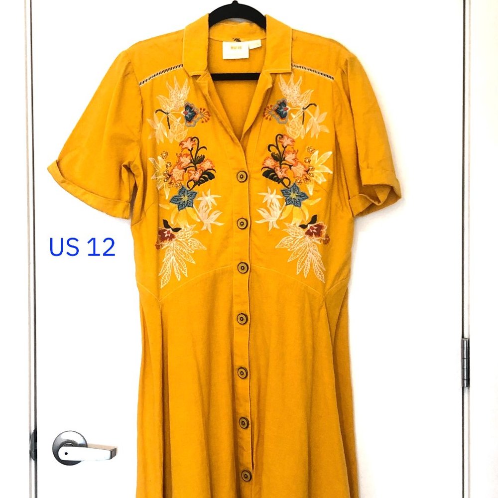 Maeve Varadero Collared Shirt Dress